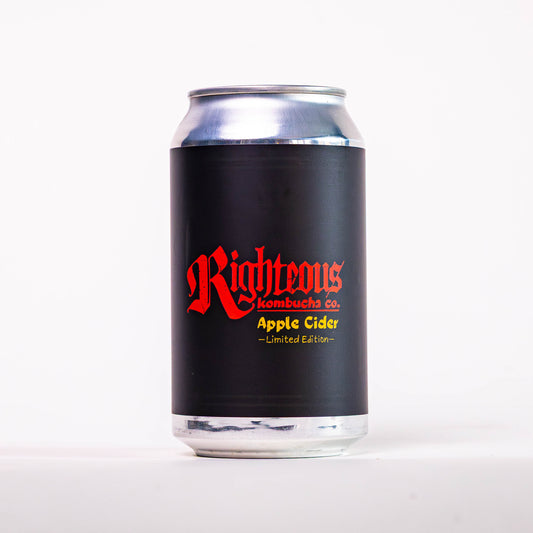 Organic Apple Cider Kombucha 12 oz. Can (4 pack)